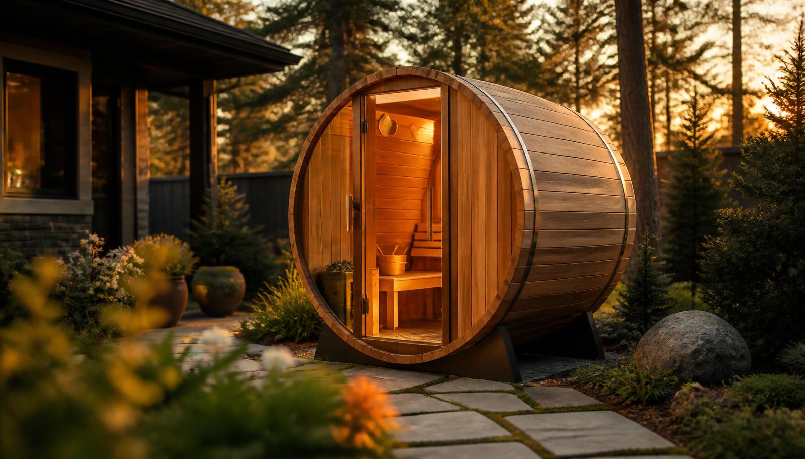 Barrel vs Cabin Outdoor Sauna